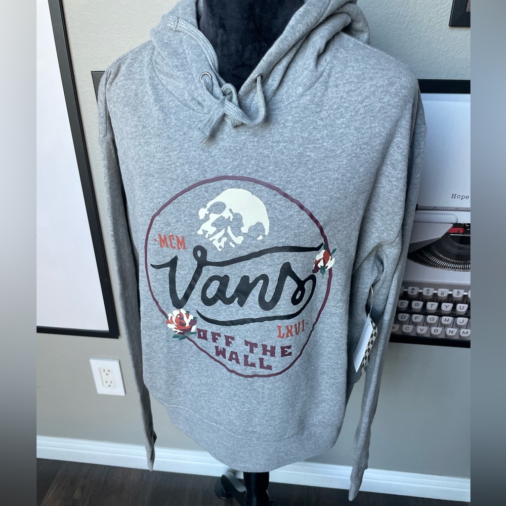 Vans hoodie crop size L Skull